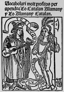 Frontispiece to a Catalan-German Dictionary