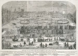 Frost Fair on the Thames in the Reign of Charles II, London by Unbekannt