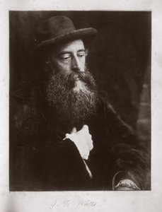 G F Watts with hat by Unbekannt