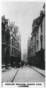 Gabled houses, Cloth Fair, London by Unbekannt