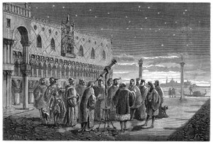 Galileo Demonstrating His Telescope, Venice, 1609