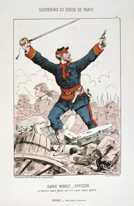 Garde Mobile - Officer, Siege of Paris by Unbekannt