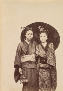 Geisha Girls, ca. 1880 by Unbekannt