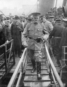 General John Joseph Black Jack Pershing Arriving in Boulogne, June 1917, 1926