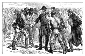 General Lee taking farewell of his soldiers, 1865 late 19th century