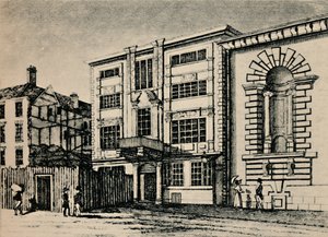 General Post Office - Showing Buildings Adjoining Lloyds Coffee House by Unbekannt