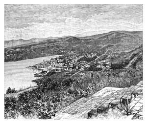 General view of Castries, St Lucia Island by Unbekannt