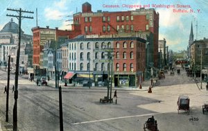 Genesse, Chippewa and Washington Streets, Buffalo, New York, USA