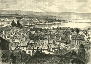 Geneva, Looking Towards the Lake, 1890 by Unbekannt