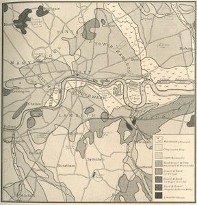 Geological Map of the Site of London by Unbekannt
