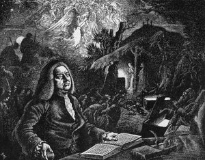 George Frideric Handel Composing His Messiah