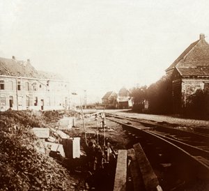 German Cannons, Roeselare, Flanders, Belgium, c1914-c1918