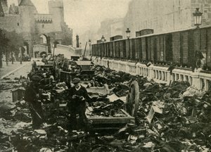 German Sailors at Antwerp, Belgium, First World War