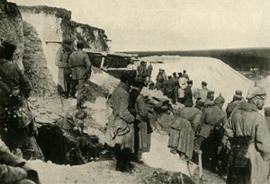 German Soldiers at Hulluch in Northern France, First World War by Unbekannt
