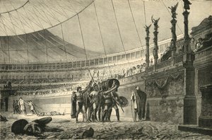 Gladiators Saluting The Emperor Before Joining Combat by Unbekannt