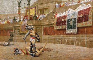 Gladiators in the Roman Arena by Unbekannt
