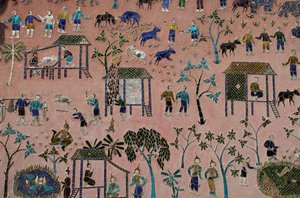Glass Mosaics in the Wat Xieng Thong, Luang Prabang, Laos