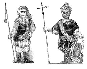 Gog and Magog, Guildhall, London, 1902