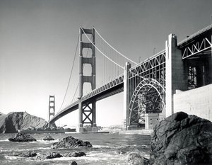 Golden Gate Bridge 1950, California by Unbekannt
