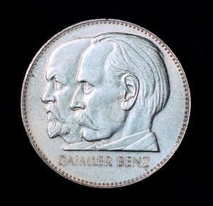 Gottlieb Daimler and Karl Benz, German Motor Industry Pioneers by Unbekannt