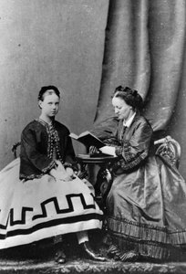 Grand Duchess Maria Alexandrovna of Russia with Anna Tyutcheva, 1864 by Unbekannt