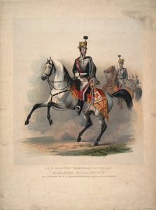 Grand Prince Alexander Nikolayevich as Colonel-in-Chief of the Austrian 4th Hussar Regiment