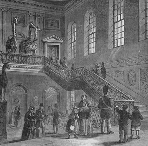 Grand Staircase of Montagu House, Bloomsbury, London, c1830
