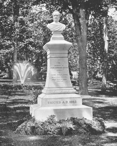 Grave of J Howard Payne, Georgetown, Washington DC, USA, c1900