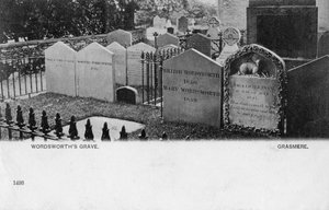Grave of the Poet William Wordsworth, Grasmere, Westmorland, 20th Century