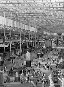 Great Exhibition in the Crystal Palace, Hyde Park, London, 1851 by Unbekannt