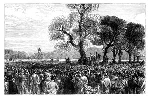 Great demonstration at the Reformers Tree in Hyde Park, London by Unbekannt