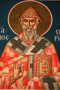 Saint Spiridon, Greek Orthodox Icon, Thessaloniki, Greece