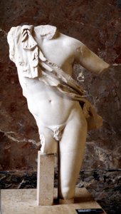 Greek Statue of a Male Torso by Unbekannt