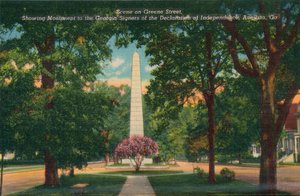 Greene Street, looking east from Center Street, Augusta, Georgia, America