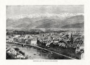 Grenoble and the Alps of Belledonne, France, 1879