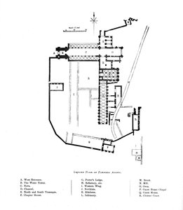 Ground Plan of Furness Abbey, 1897