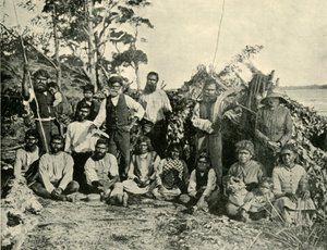 Group of Aboriginal People, Lake Tyers, Victoria, Australia, 1901