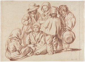 Group of Six Children (recto) by Unbekannt