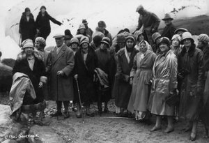 Group of Tourists Visiting Svartisen, Northern Norway
