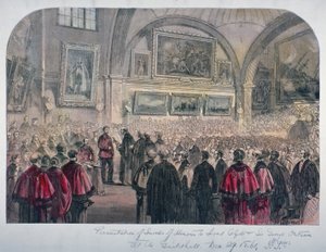 Guildhall Council Chamber, City of London, 1861 by Unbekannt