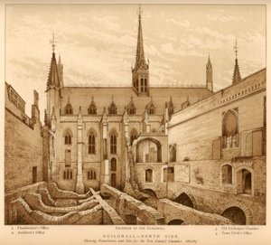 Guildhall North Side, City of London by Unbekannt