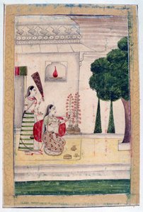 Gunakali Ragini, Ragamala Album, School of Rajasthan by Unbekannt