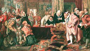 Guy Fawkes Before James the First by Unbekannt