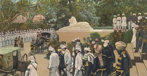 H.H. The Nizam Leaving The Residency, Hyderabad
