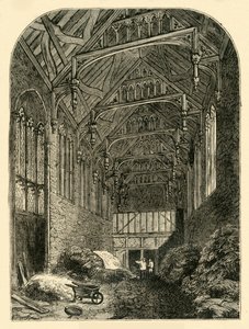 Hall of Eltham Palace in 1835, c1878 by Unbekannt