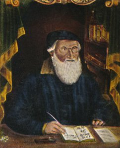 Hans Sachs 1494-1576. Engraving by Hans Weygel