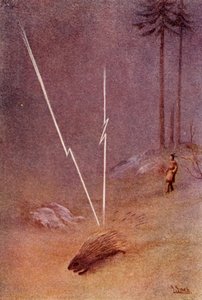 He Suddenly Assumed the Shape of a Gigantic Porcupine by Unbekannt