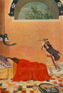 He Was Horrified to See a Snake on the Wall by Unbekannt