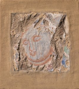 Head of a Buddha by Unbekannt