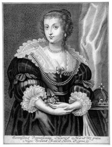 Henrietta Maria of France, Queen Consort of King Charles I of England by Unbekannt